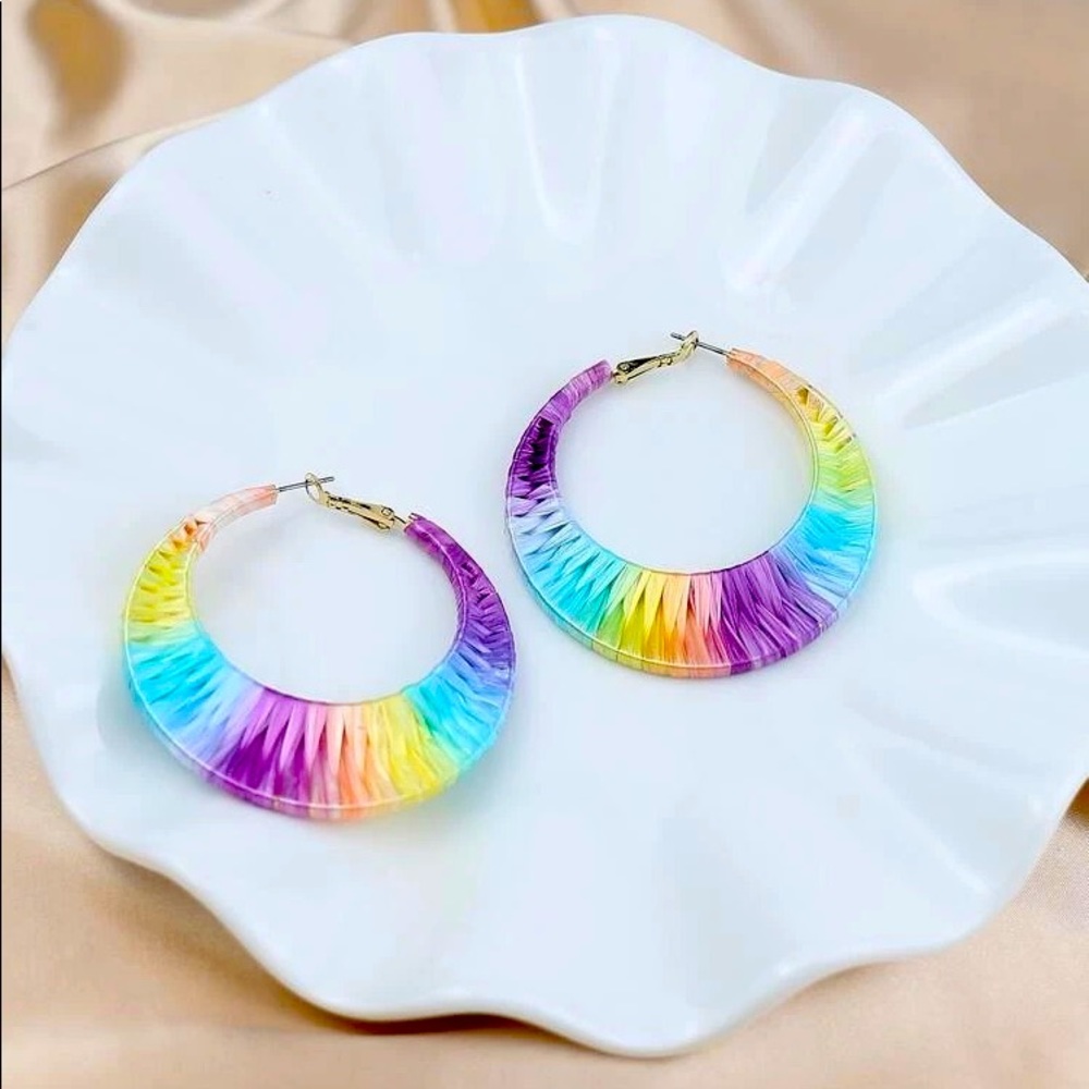 Ombré Hoop Earrings